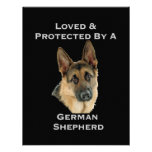 Loved & Protected By A German Shepherd Announcement