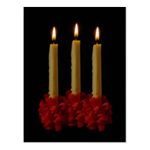 Lovefeast Candles Postcard