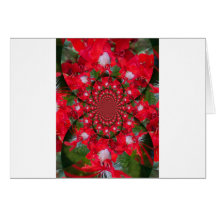 Lovely Alien Crimson Greeting Card