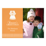 Lovely Angel Christmas Card (Gold) Personalised Announcements