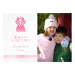 Lovely Angel Christmas Card (Pink) Invite