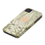 lovely art nouveau nature design Case-Mate iPhone 4 cases