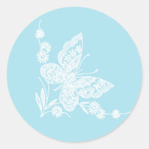 Lovely butterfly Wedding Stickers