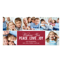 Lovely Collage Holiday Photo Card