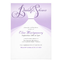 Lovely Gown Bridal Shower Invitations