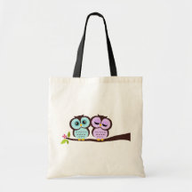 Lovely Owls Canvas Bag