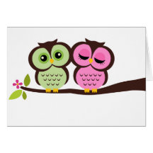 Lovely Owls Greeting Cards