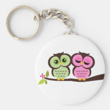 Lovely Owls Keychain