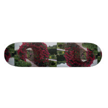 Lovely Red Rose Arches Skateboard