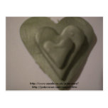Lovely Silver Grey Love Heart Postcard