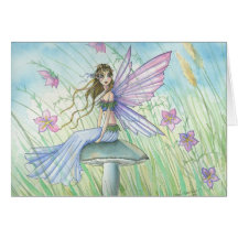 Lovely Whimsical Fairy Card by Molly Harrison