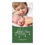 LovePeaceJoy Hanging Ornament Premium Photo Card