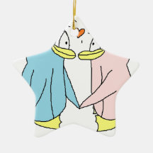 Lover Penguins Ornament