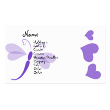 Loverly Dragonfly Business Card Template