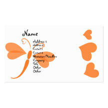 Loverly Dragonfly Business Card Template