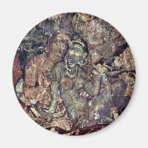 Lovers By Indischer Maler Des 6. Jahrhunderts (Bes Refrigerator Magnets