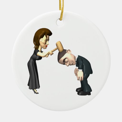 Lovers Quarrel Christmas Ornaments