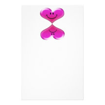 Loves Me, Loves Me Not, Fun Hearts Design Customised Stationery