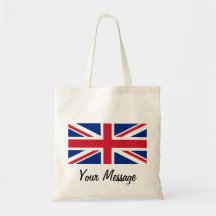 Low Cost Union Jack Flag Canvas Crafts & Shopping Tote Bag