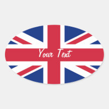 Low Cost Union Jack Flag Name Gift Tag Bookplate Sticker