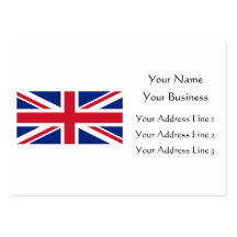 Low Cost Union Jack Flag of Great Britain Bookmark Business Card Template