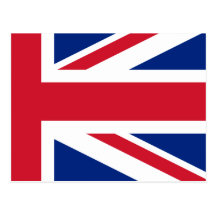 Low Cost Union Jack Flag of Great Britain Postcard
