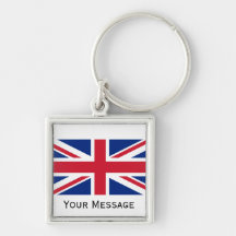 Low Cost Union Jack Flag of UK Premium Keychain