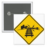 Low Crossing Highway Sign Button
