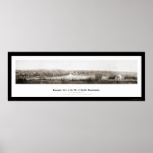 Lowell MA Panorama Photo 1874 Poster