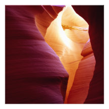 Lower Antelope Canyon With Wood Art Photo