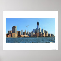 Lower Manhattan Skyline: WTC, Woolworth Print