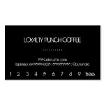 Loyalty Coffee Punch-Card Business Card Template