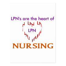 LPN Heart Postcards