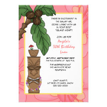 Luau Birthday Invitation