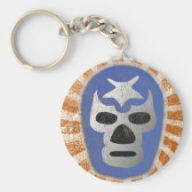 Lucha Libre Mexican Wrestling Key Chain