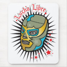 Lucha Libre Mexican Wrestling Mask Mousepad