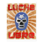Lucha Libre Mexican Wrestling Post Card