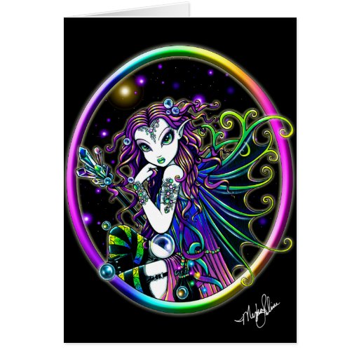 Lucida Crystal Rainbow Fairy Card