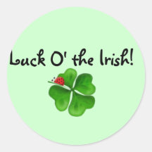 Luck O The Irish Tshirts and Gifts Sticker