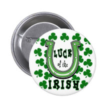 Luck of the Irish button
