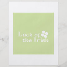 Luck Of The Irish Personalized Flyer