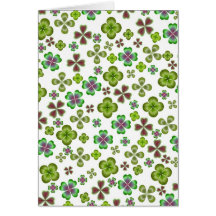 Luck of the Irish Shamrock Card