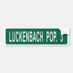 Luckenbach Pop 3 Bumper Sticker