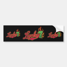 Lucky 7 - Good Luck Bumper Sticker