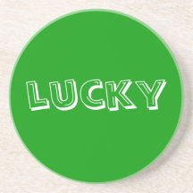 lucky beverage coasters
