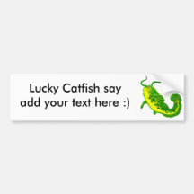 Lucky Catfish Bumper Sticker