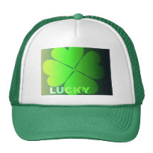 Lucky Four Leaf Clover Trucker Hat