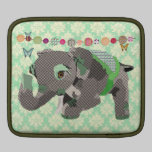 Lucky Green Elephant iPad Sleeve ipad sleeves