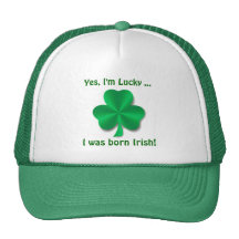 Lucky Irish Shamrock Baseball Cap Trucker Hat