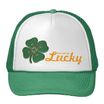 Lucky Irish Shamrock Trucker Hats